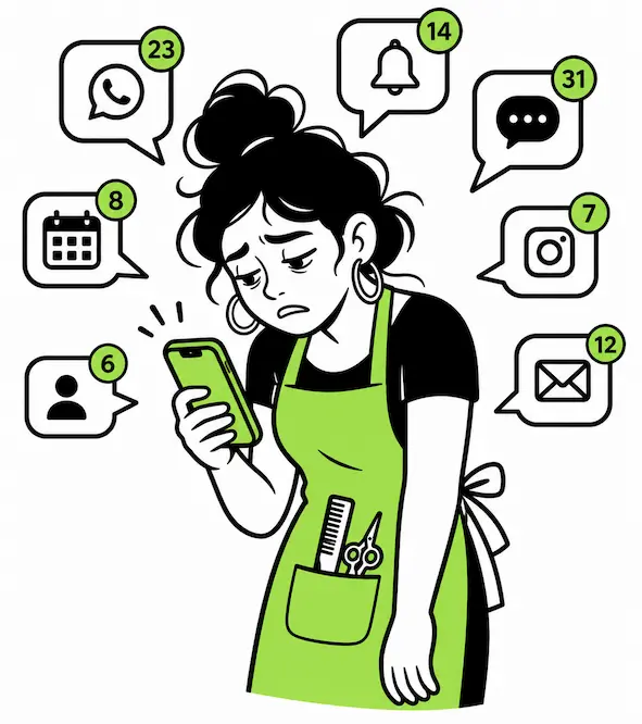 Overwhelmed with WhatsApp notifications from clients